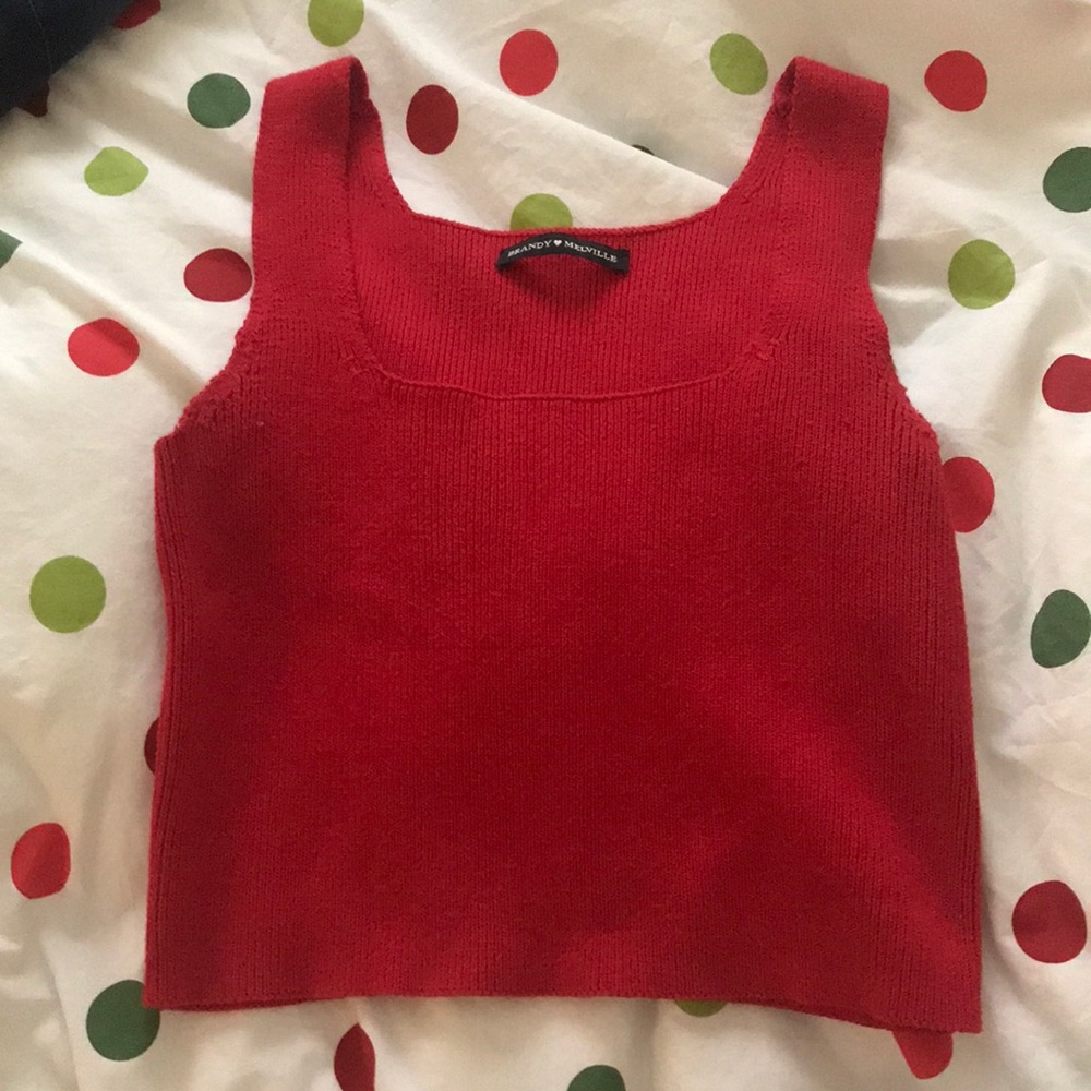 Brandy Melville Cropped Sweater Tank